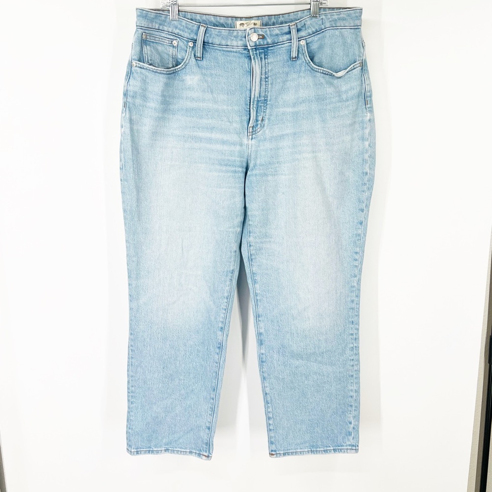 Madewell The Curvy Perfect Vintage Straight Jeans in Ferman Wash